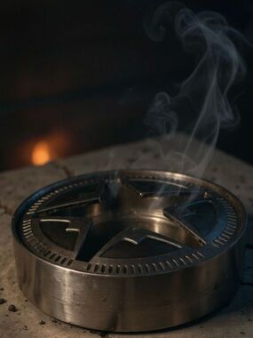 Vintage Marlboro Stainless Steel Lone Star Ashtray - Silver